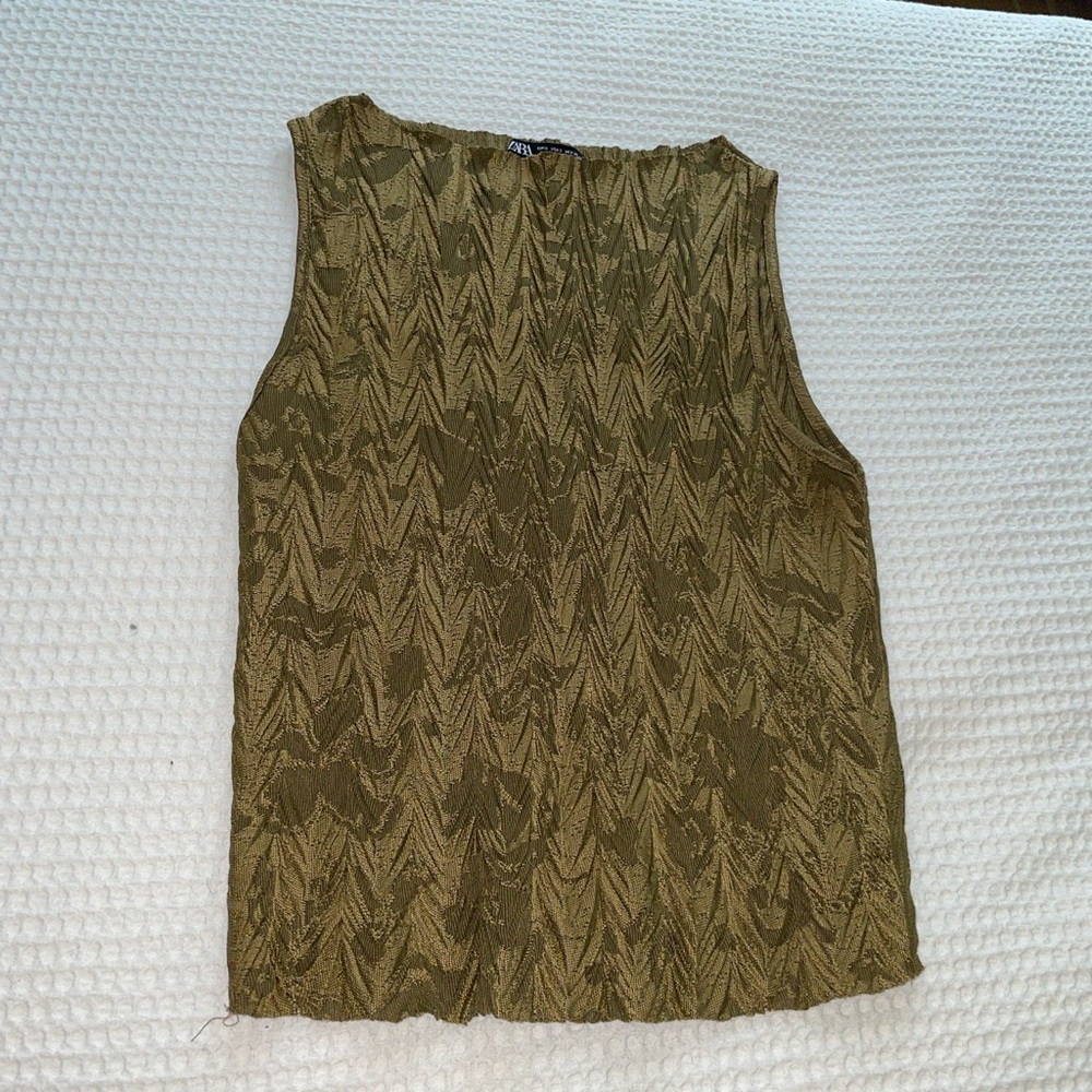 Green Zara Blouse